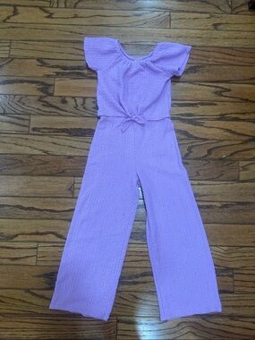 jumping beans Lilac Textured Scoop Neck Jumpsuit